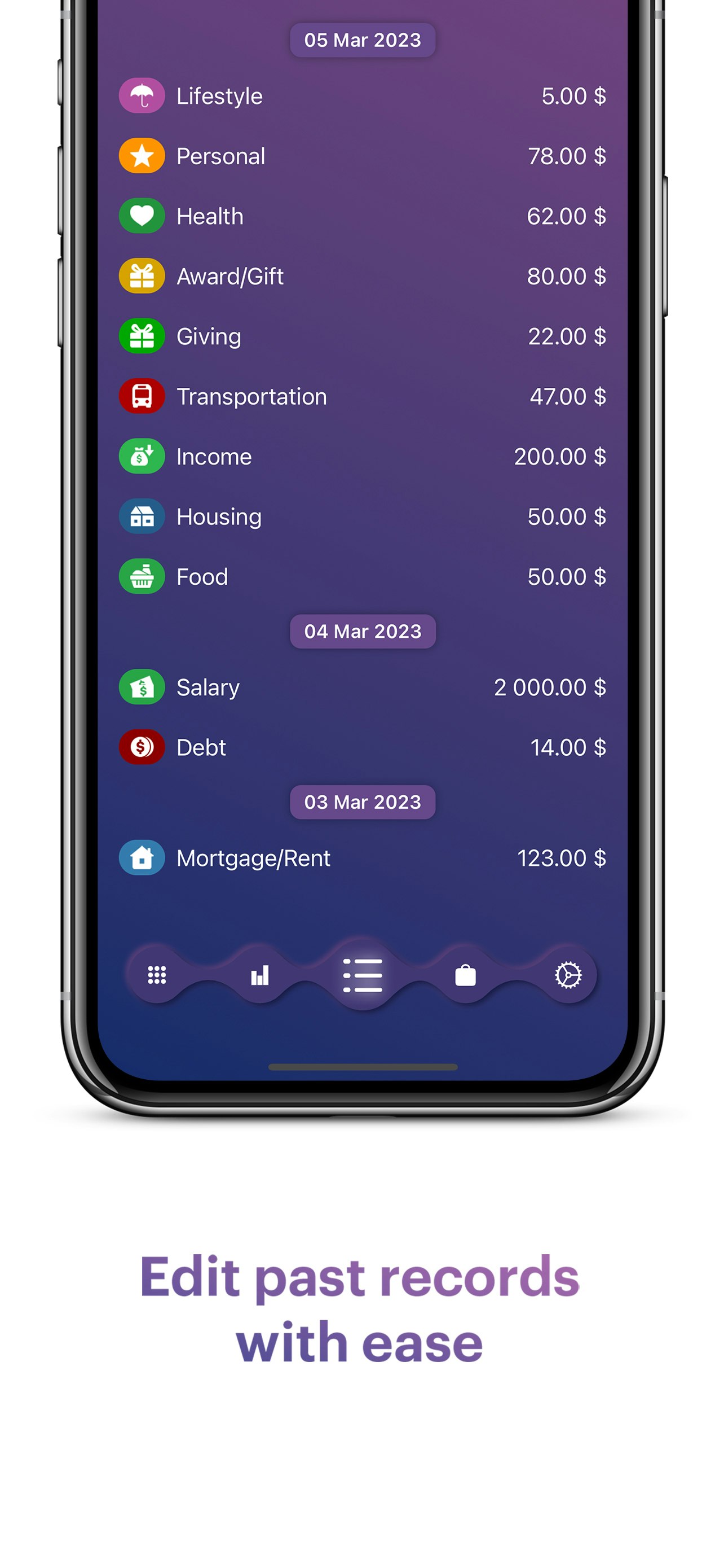 Texount: Harcama ve Para Yöneticisi media 8