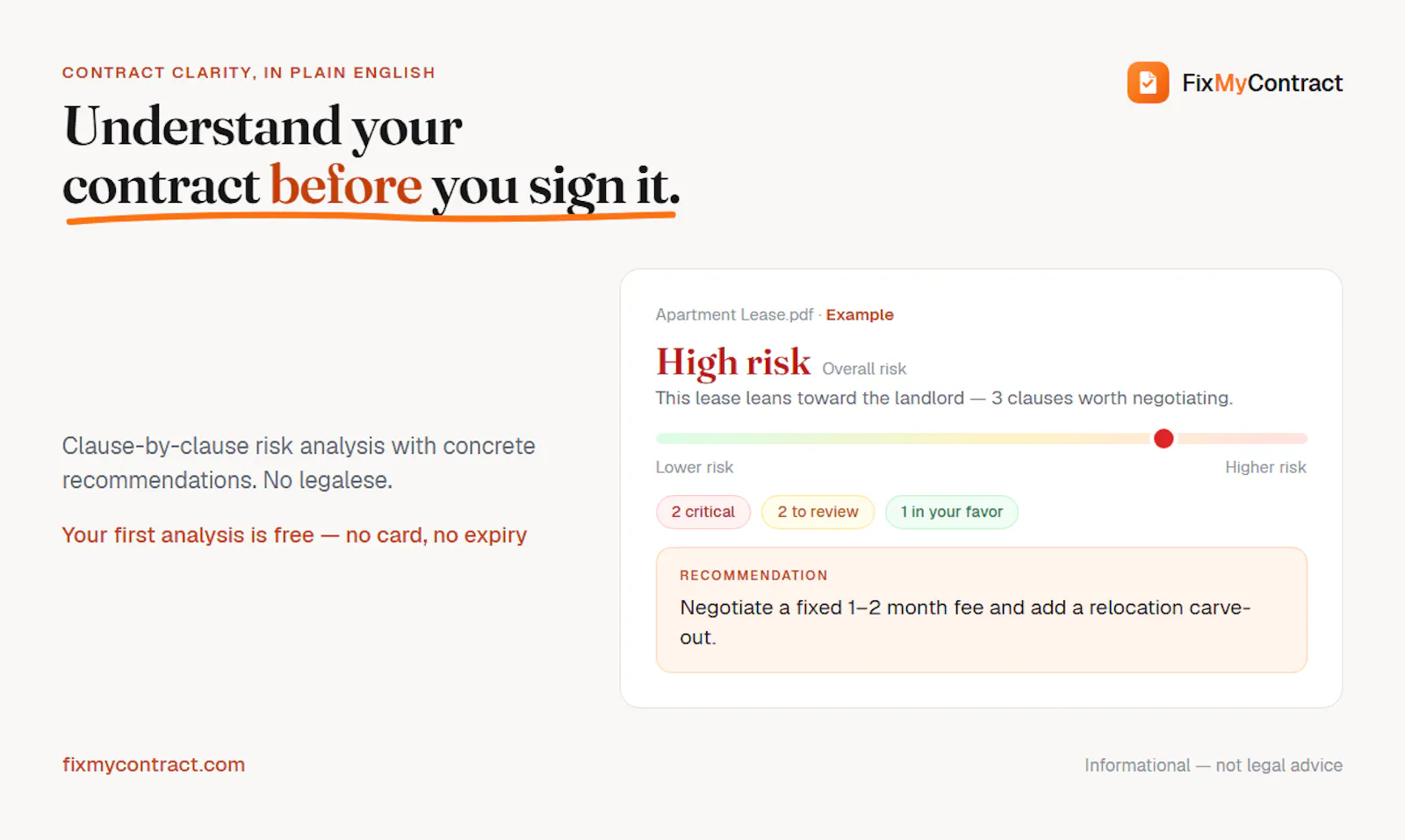 FixMyContract screenshot 1