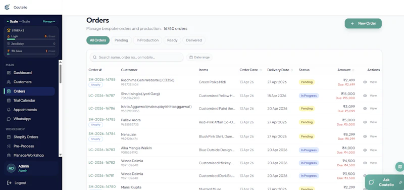 Coutelio screenshot 2