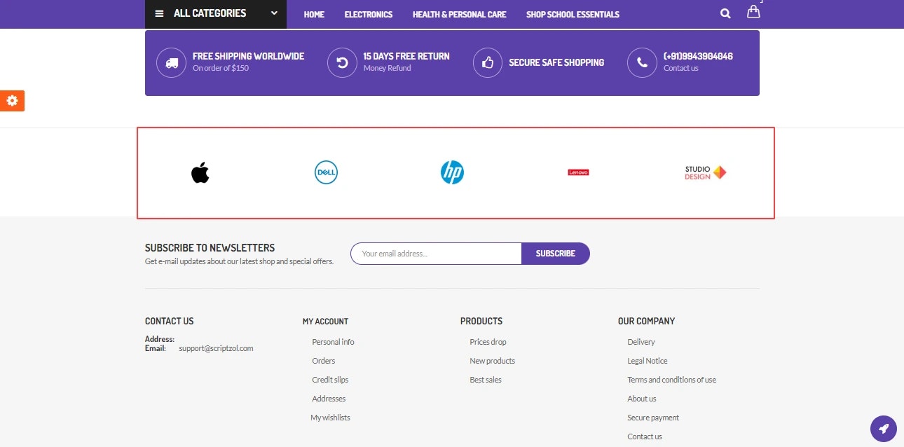 Ebiz çok amaçlı prestashop teması media 1