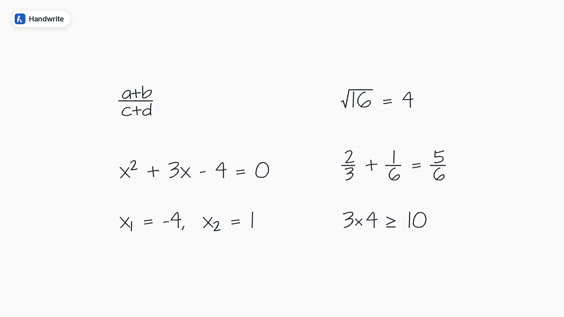 Handwrite gallery image