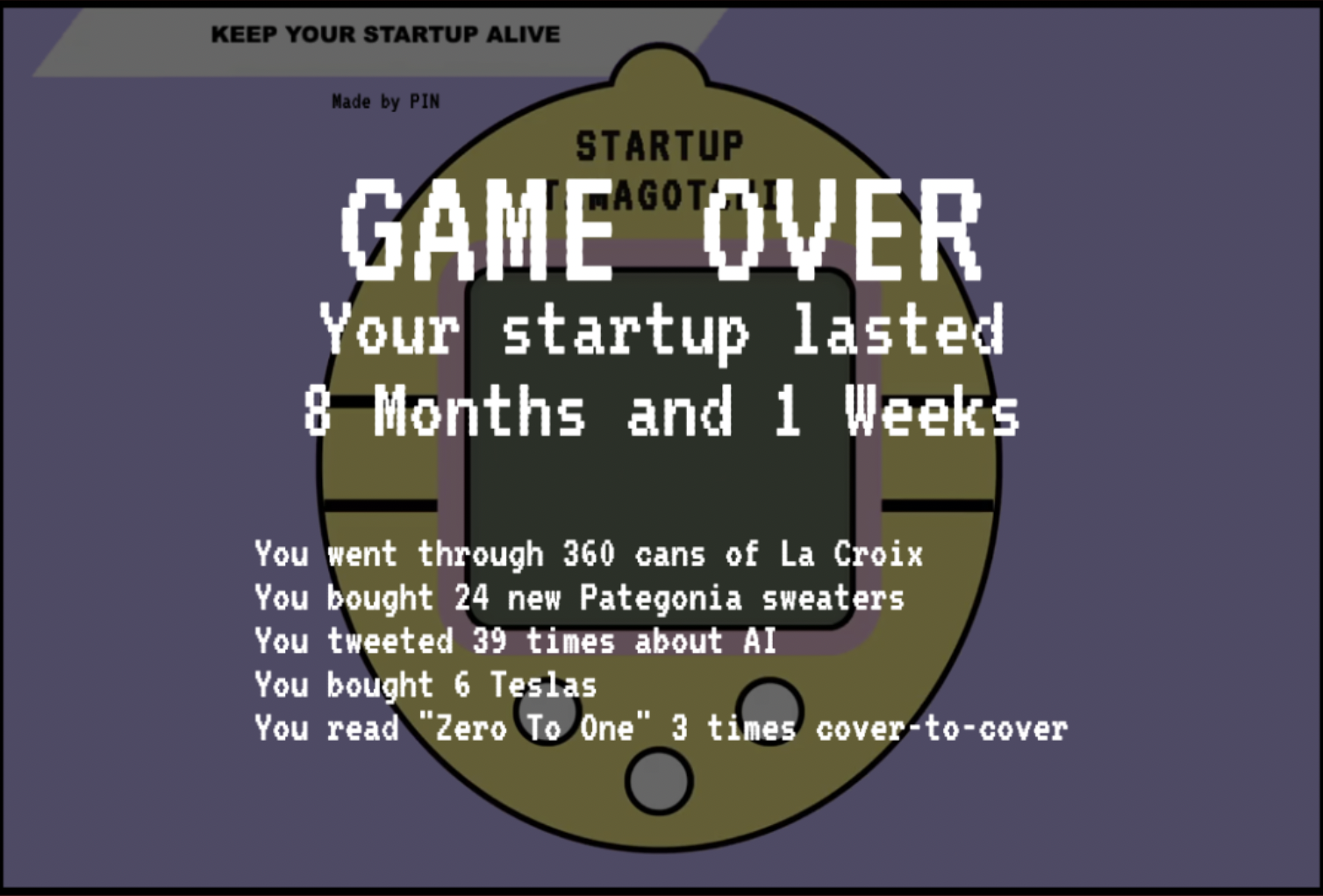 Startup tamagotchi by pin media 3