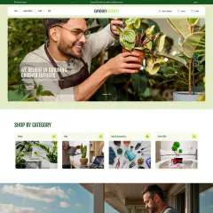 Greenscape Plants Shopify Theme 專案橫幅