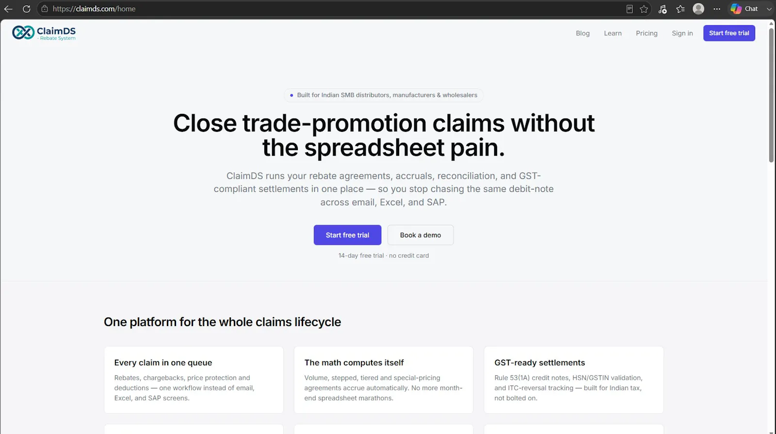 ClaimDS-B2B Rebates, TPM, Claims for SMB screenshot 3