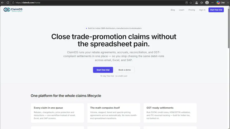 ClaimDS-B2B Rebates, TPM, Claims for SMB screenshot 3