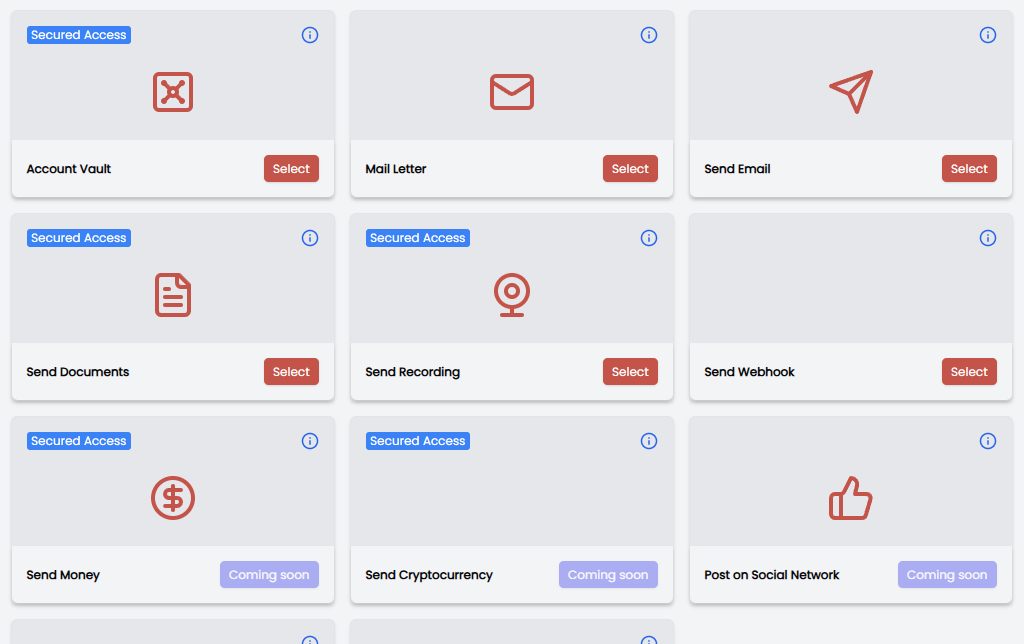 Automated time-based digital wills gallery image