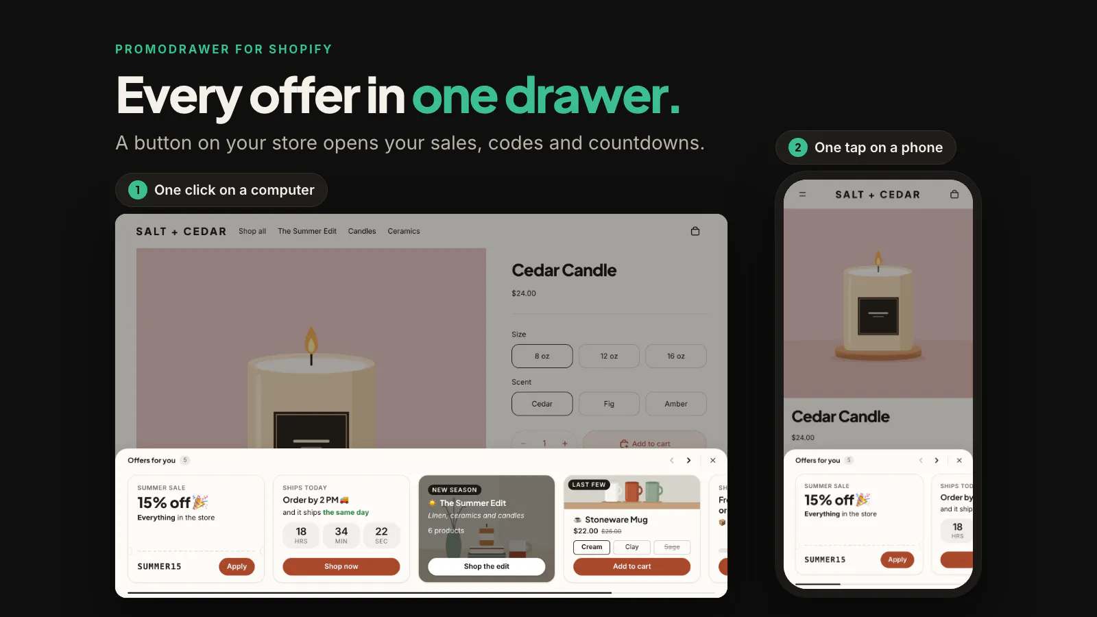 PromoDrawer gallery image