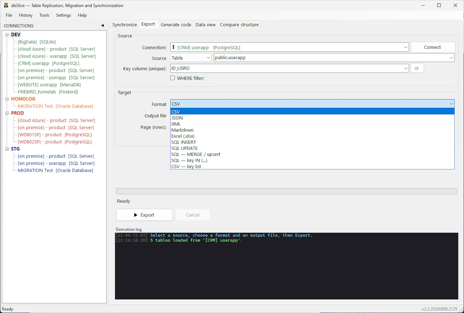 dbSlice screenshot 3