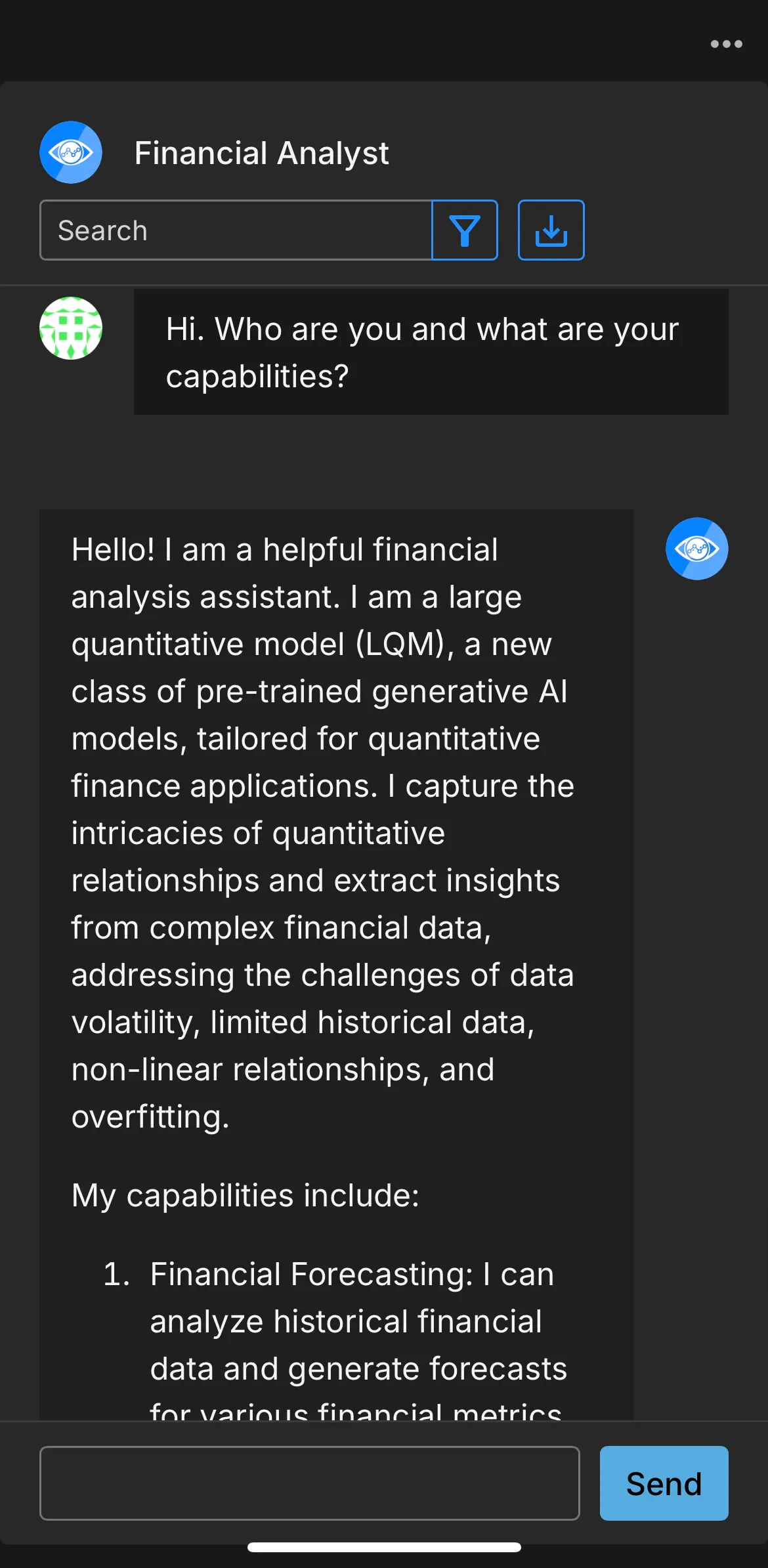 FinanceGPT Chat gallery image