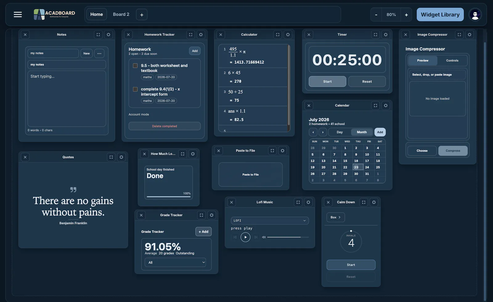 AcadBoard screenshot 1