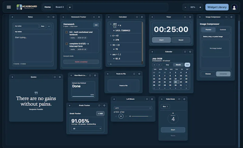 AcadBoard screenshot 1