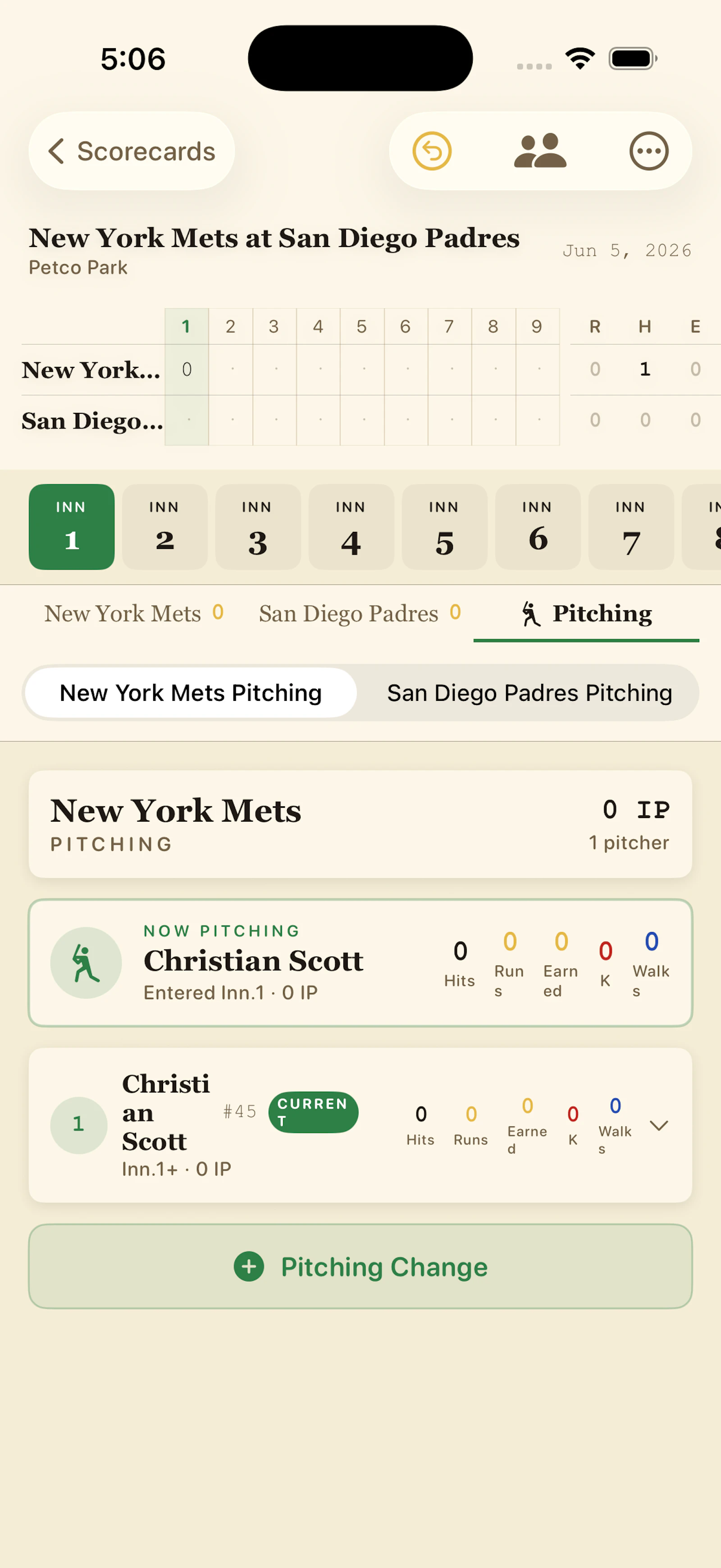 Baseball Scorecard Classic screenshot 7