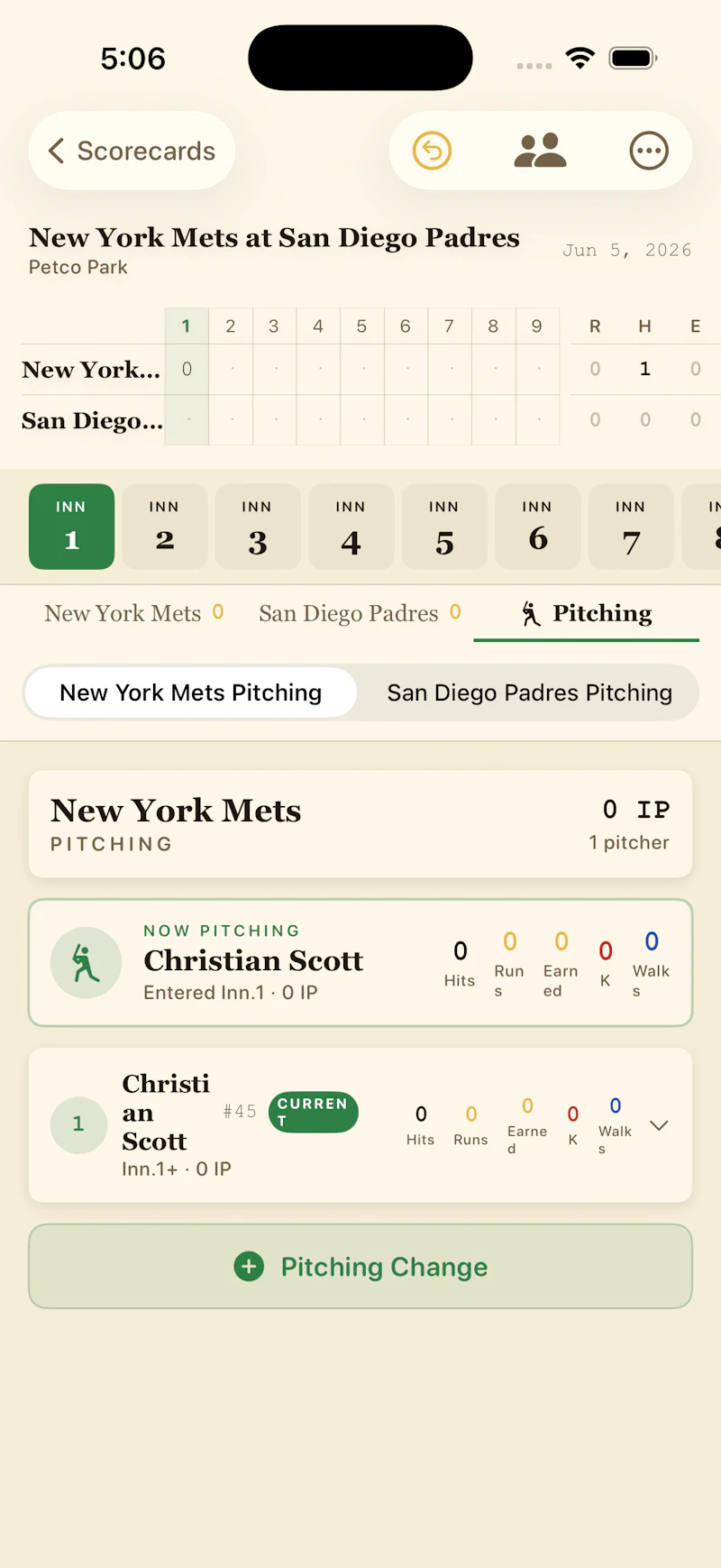 Baseball Scorecard Classic screenshot 7