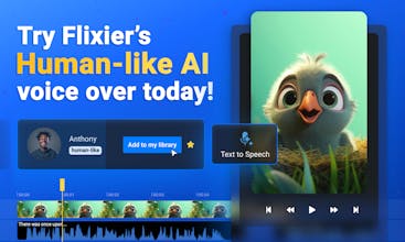 Flixier AI Voices for Text-to-Speech gallery image