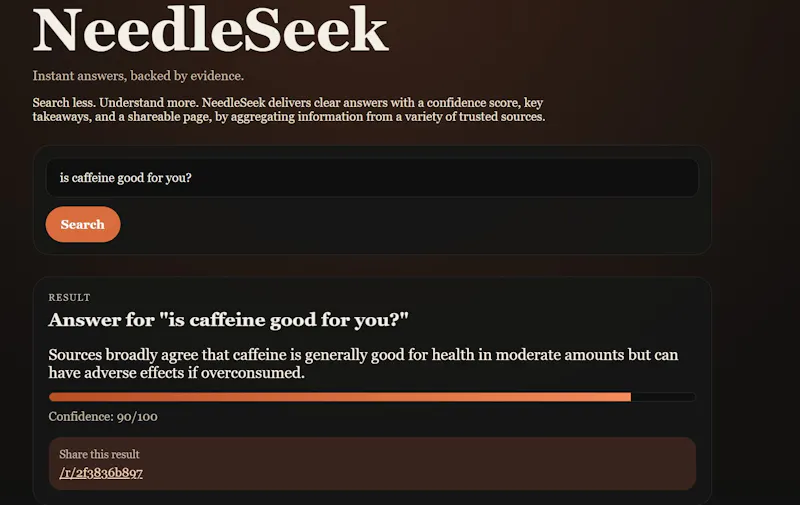 NeedleSeek screenshot 2