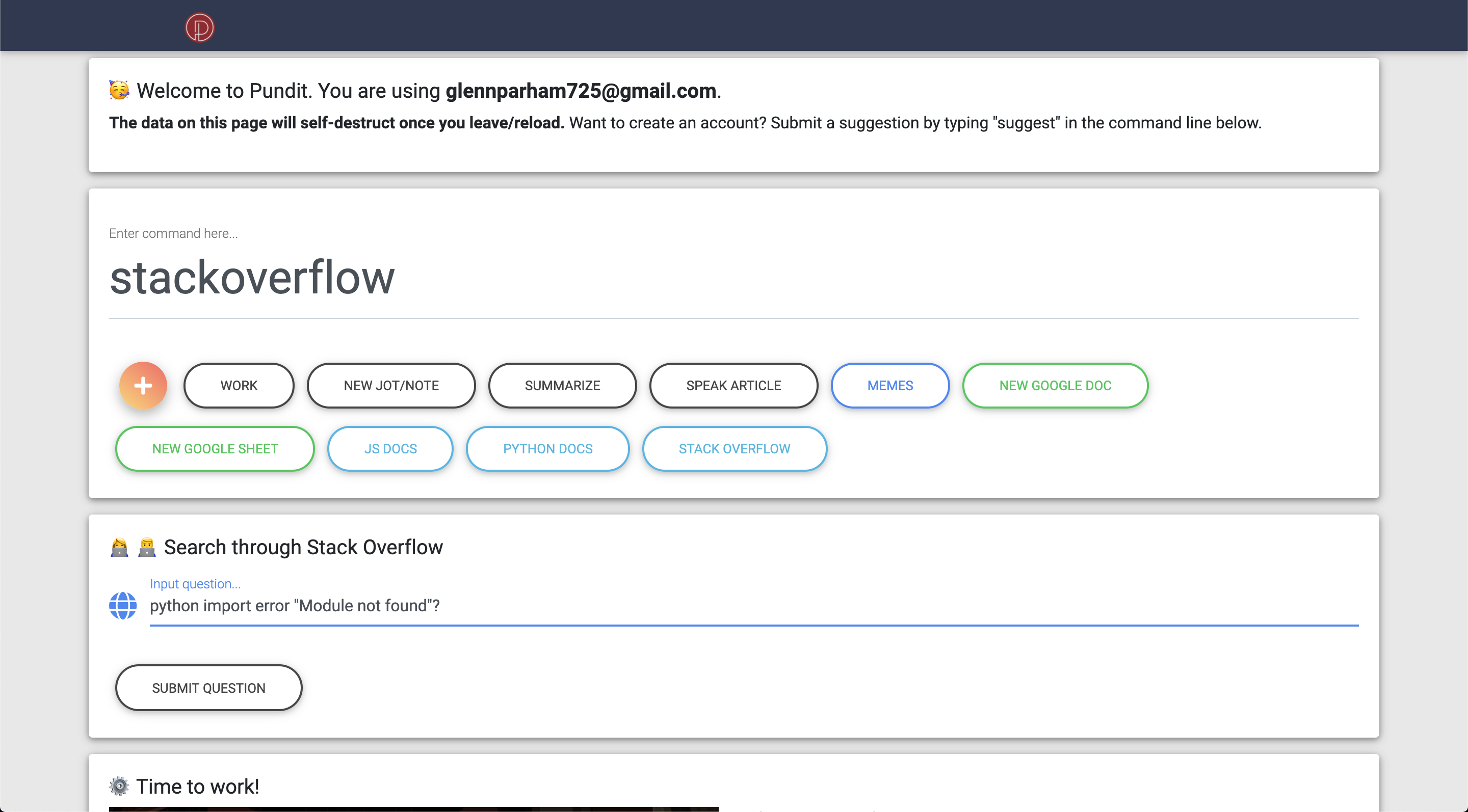 Pundit – Productivity Command Line gallery image