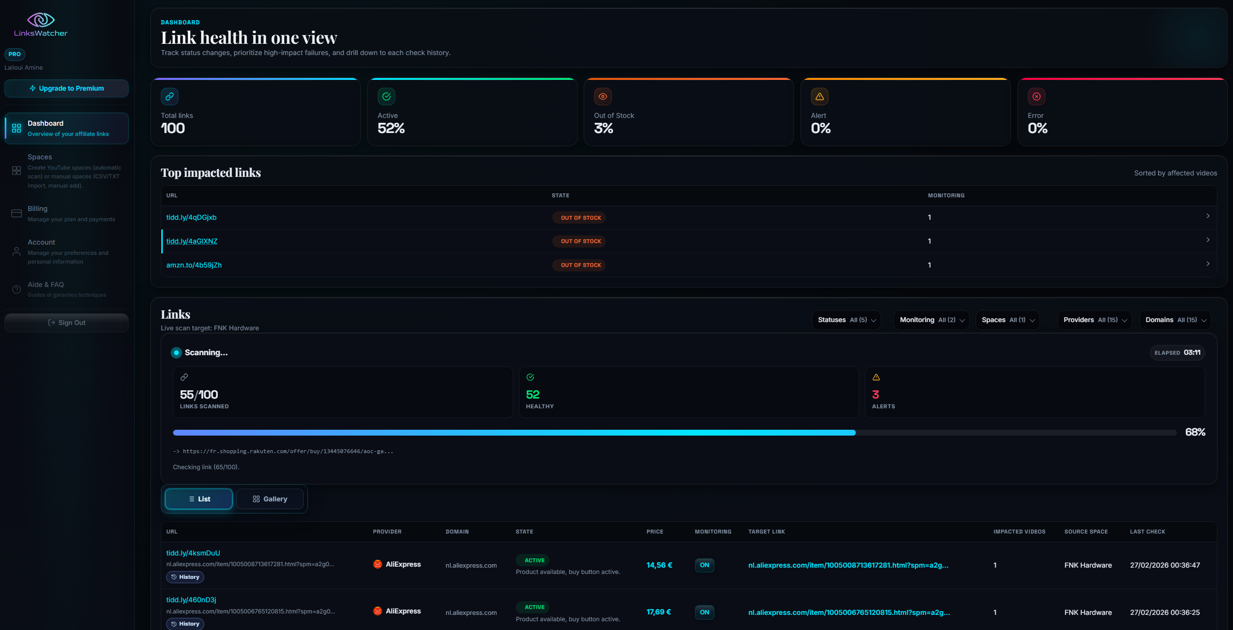 LinksWatcher - Screenshot 5 showing product features and functionality