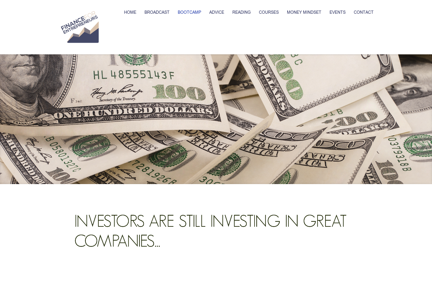 Finance Boot Camp for Entrepreneurs