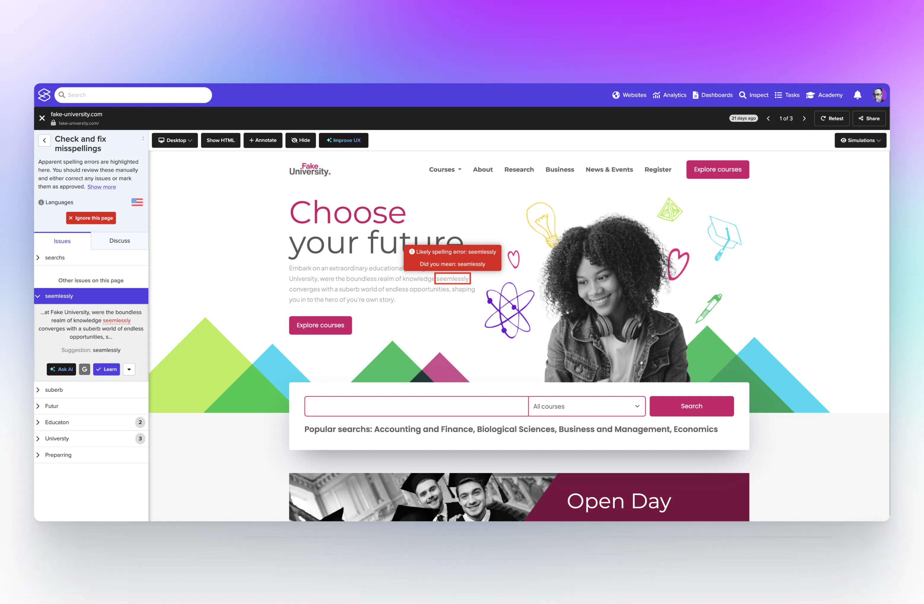 Silktide Accessibility Checker gallery image