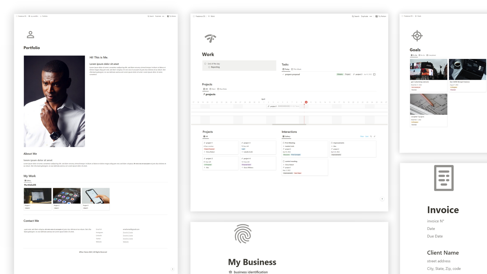 Notion Freelance Template gallery image