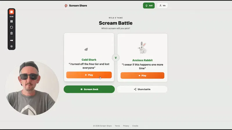 Scream Share screenshot 1 (video preview)