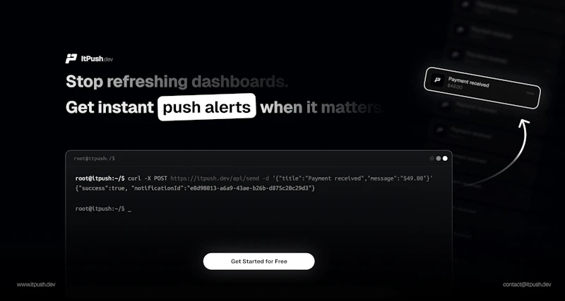 Itpush.dev screenshot 1