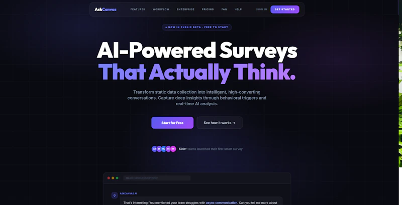 AskCanvas screenshot 1
