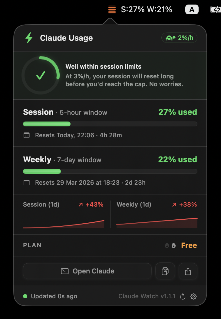 ClaudeWatch gallery image