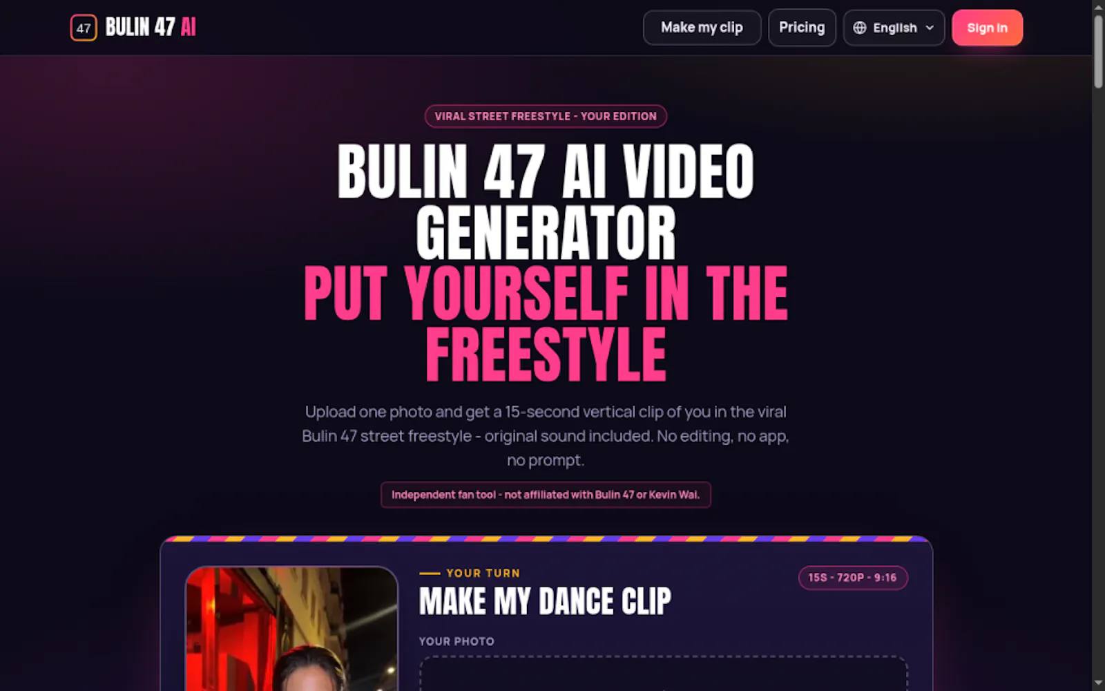 Bulin 47 AI Video Generator screenshot 2