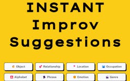 Instant Improv Suggestions media 1