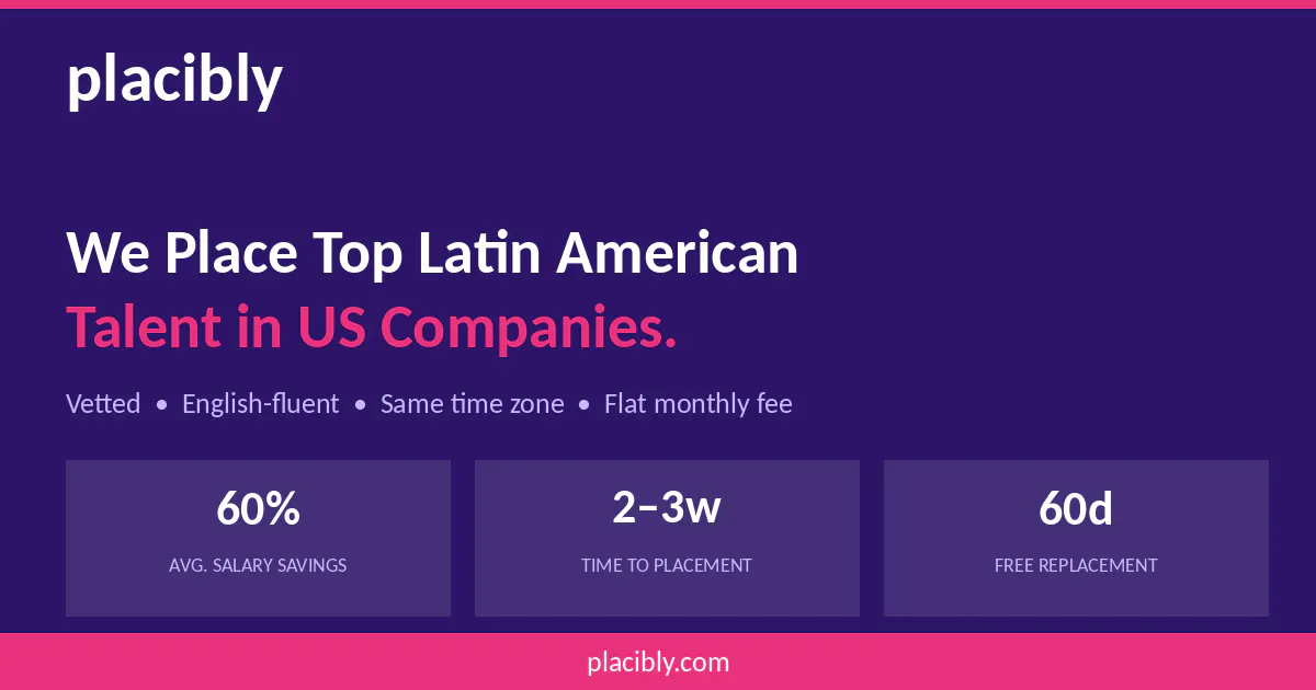 Hire remote LATAM Talent 專案橫幅