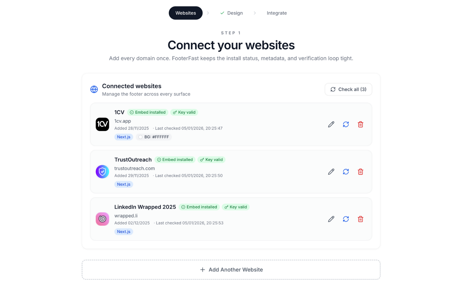 FooterFast - Main product screenshot demonstrating key features and user interface