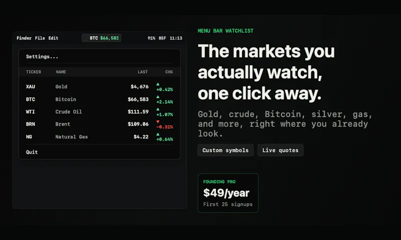 Market Ticker screenshot 3