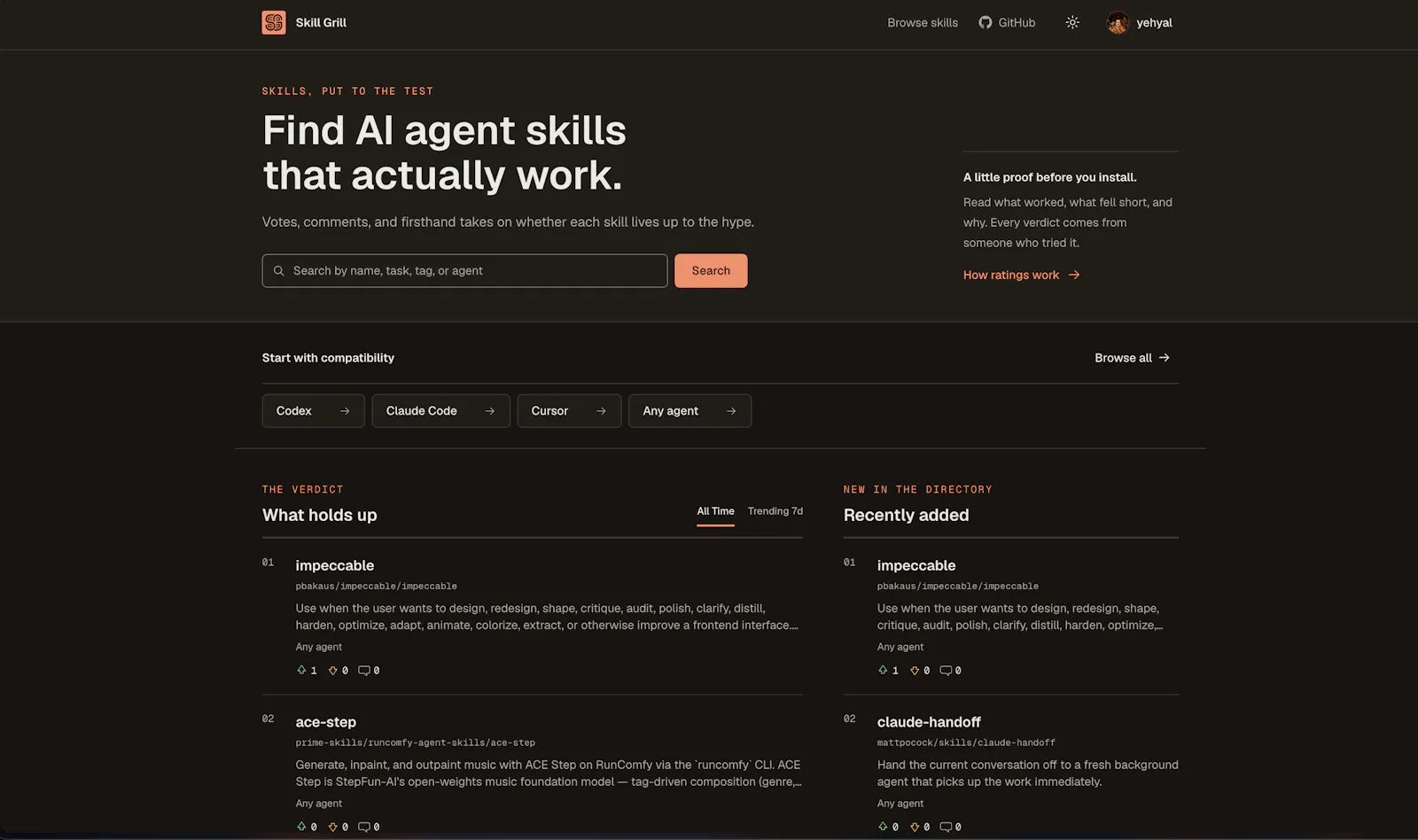 SkillGrill screenshot 2