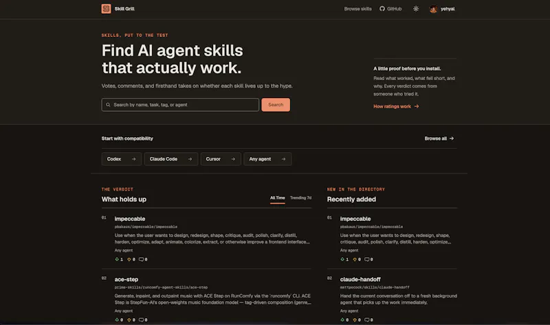 SkillGrill screenshot 2
