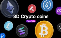 3D Crypto Coins media 1