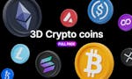 3D Crypto Coins image