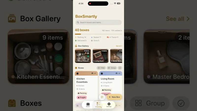 BoxSmartly screenshot 1 (video preview)