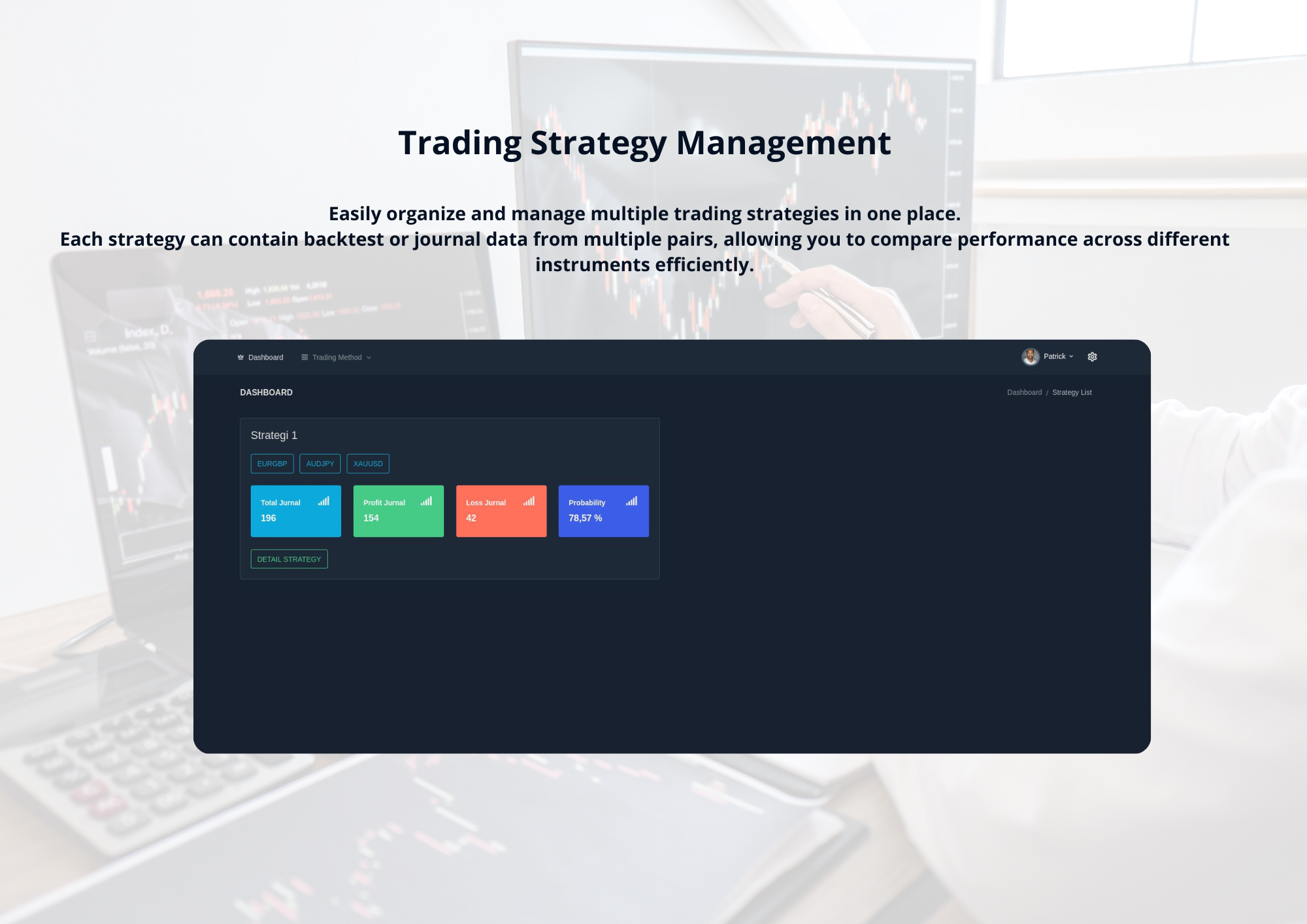 Dashboard Trade Jurnal gallery image