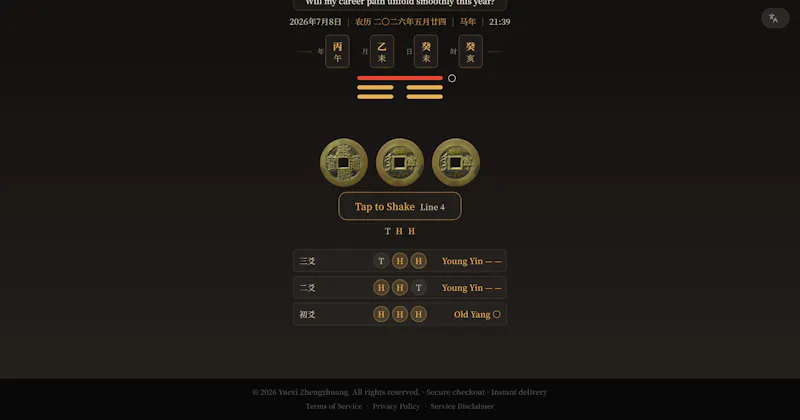 I Ching Decision Companion screenshot 1