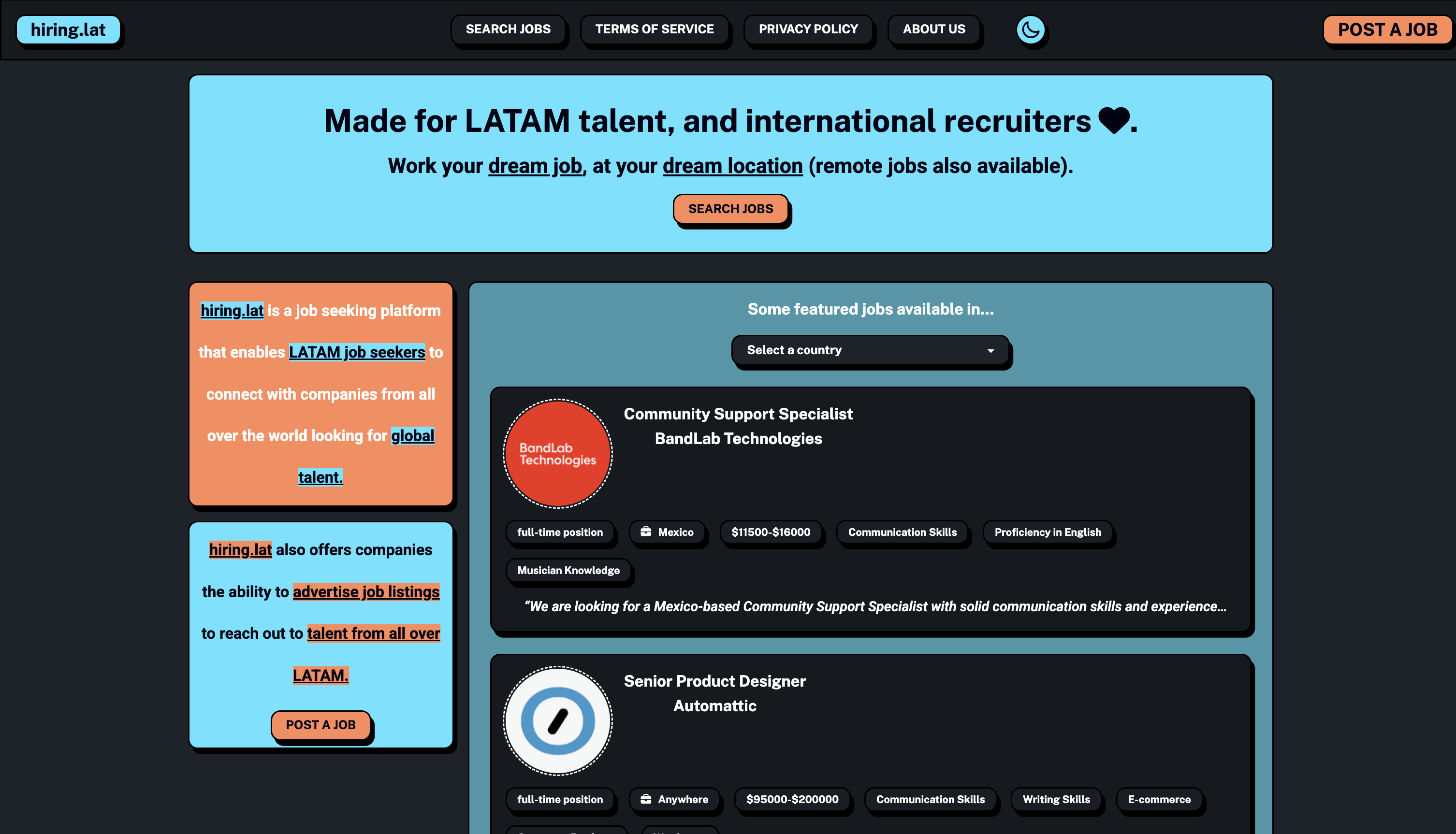 Media hiring.lat - Platform pekerjaan untuk perekrut antarabangsa dan bakat latam 3
