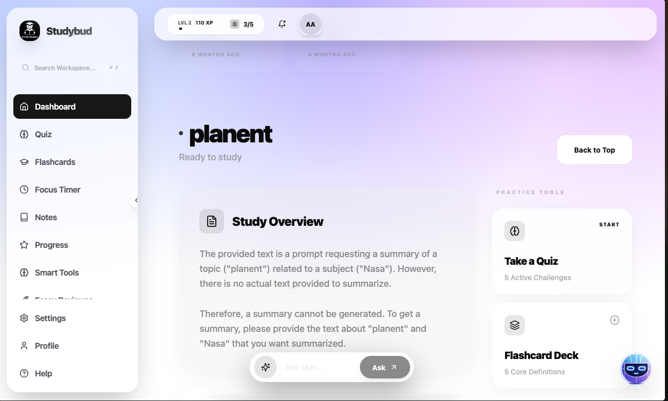 StudyBudAI gallery image