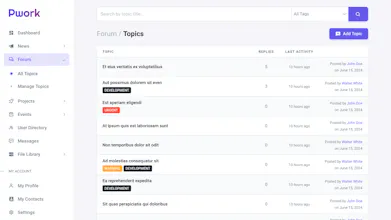 Pwork - Intranet for WordPress gallery image