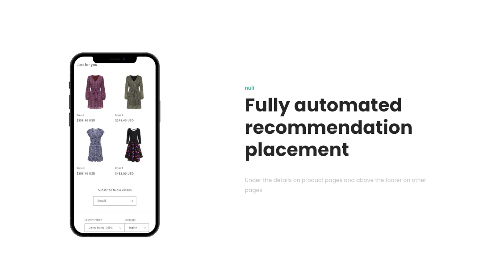 nuli - Screenshot 2 showing product features and functionality