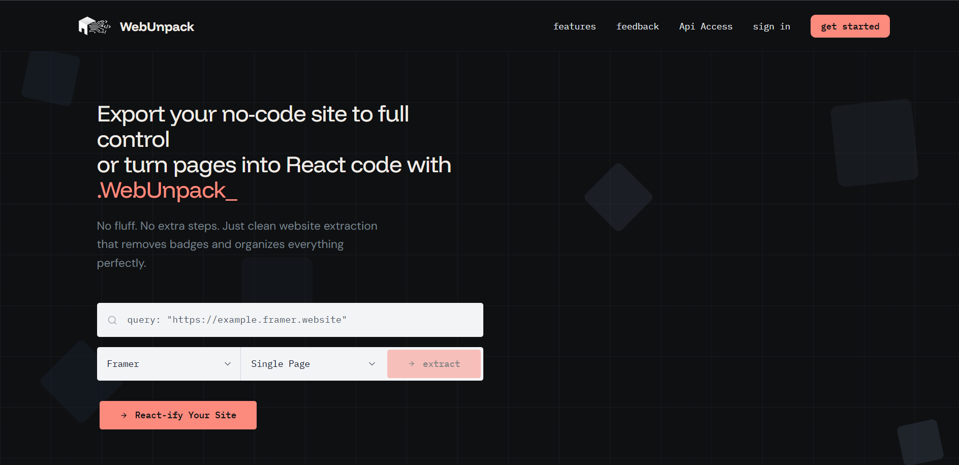 WebUnpack gallery image
