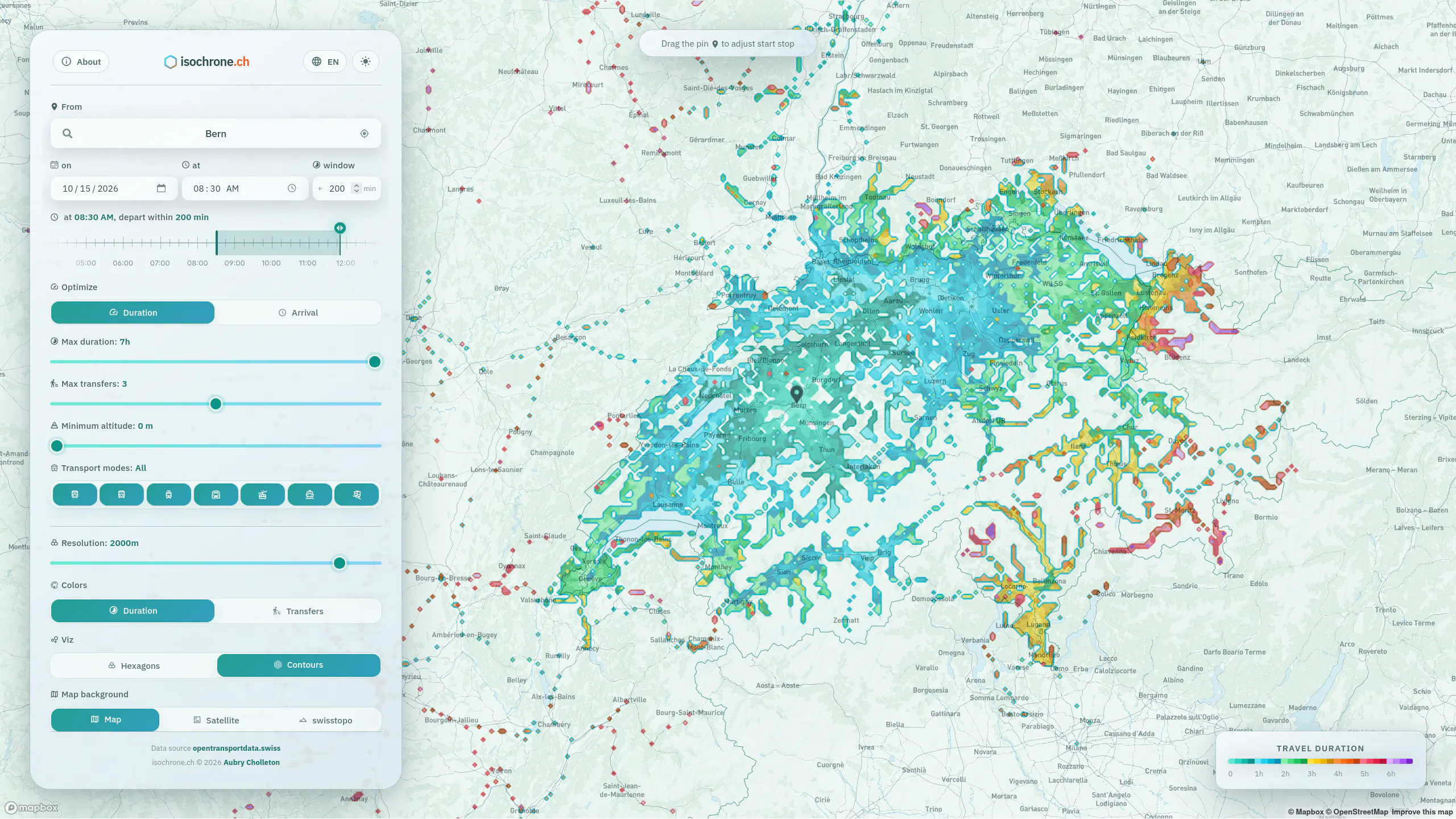Isochrone.ch gallery image