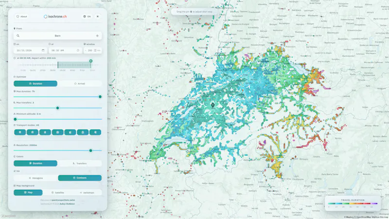 Isochrone.ch screenshot 4