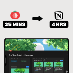 Deep Work Tracker - Modello di nozione