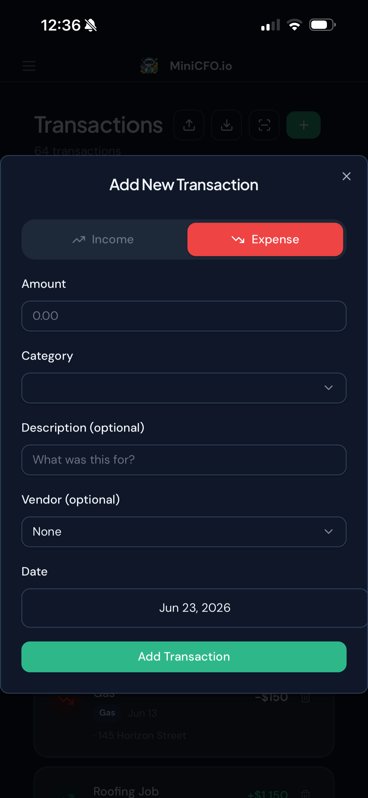 MiniCFO.io gallery image