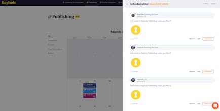 Social Media Scheduler by Keyhole gallery image